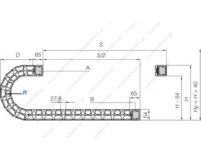 Συνδέσμοι Αλυσίδας Καλωδίων σειράς E61.40 IGUS E61.400.062.12