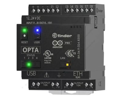 PLC CPU OPTA LITE 24VDC 8IN 4OUT Relay 8A.04.9.024.8300 FINDER